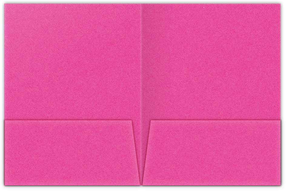 Razzle Berry Vellum 100lb 9 x 12 Two Pocket Folders with 4 Inch Pockets
