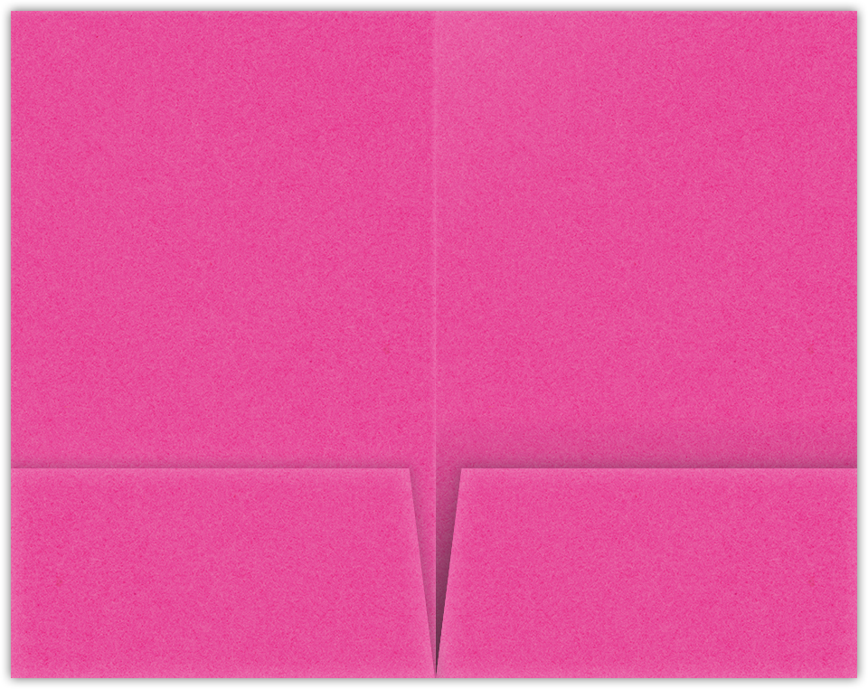 Razzle Berry Vellum 100lb 6 x 9 Two Pocket Half Size Folders with 3 Inch Pockets