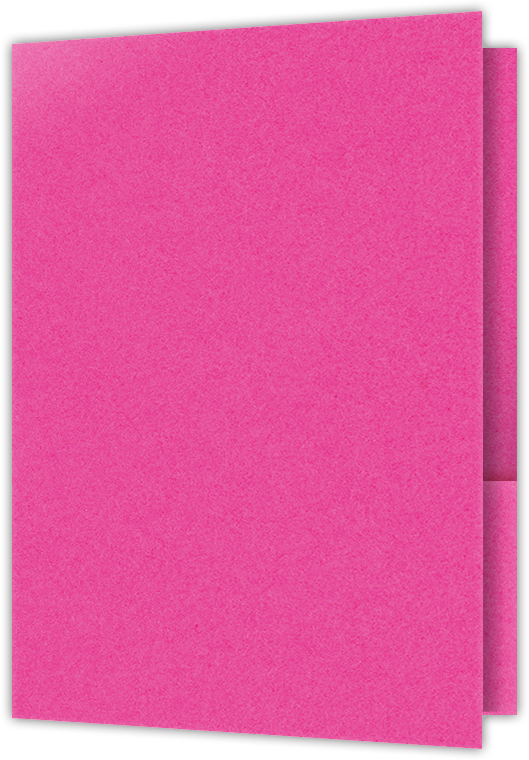 Razzle Berry Vellum 100lb 6 x 9 Two Pocket Half Size Folders with 3 Inch Pockets