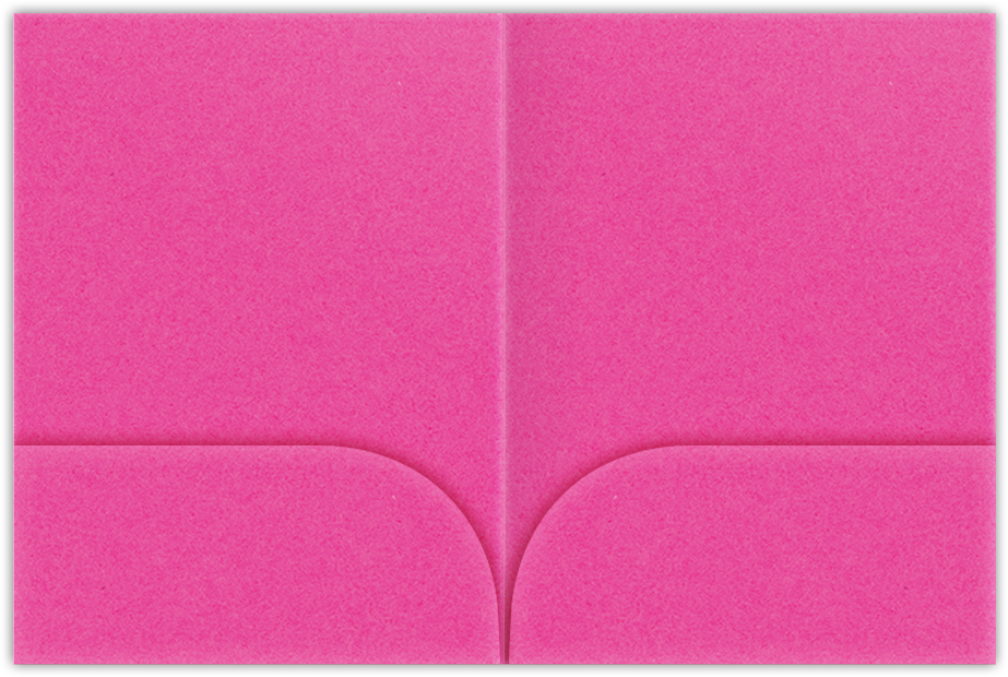 Razzle Berry Vellum 100lb 9 x 12 Two Pocket Folders with 4 Inch Curved Pockets