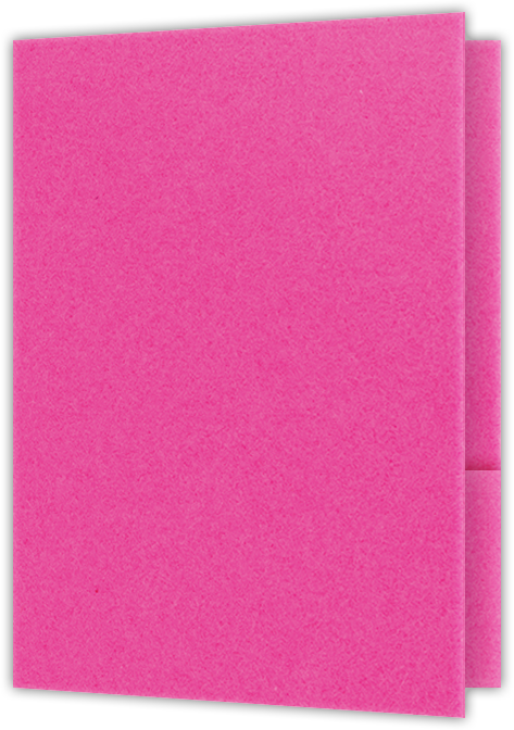 Razzle Berry Vellum 100lb 9 x 12 Two Pocket Folders with 4 Inch Curved Pockets