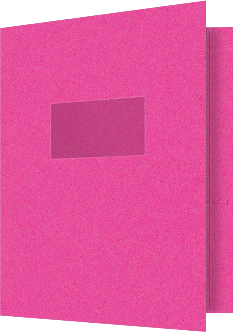 Razzle Berry Vellum 100lb 9 1/2 x 11 3/4 Two Pocket Folders with 4 1/2 Inch Pockets and 1 Inch Reinforced Top and Edges