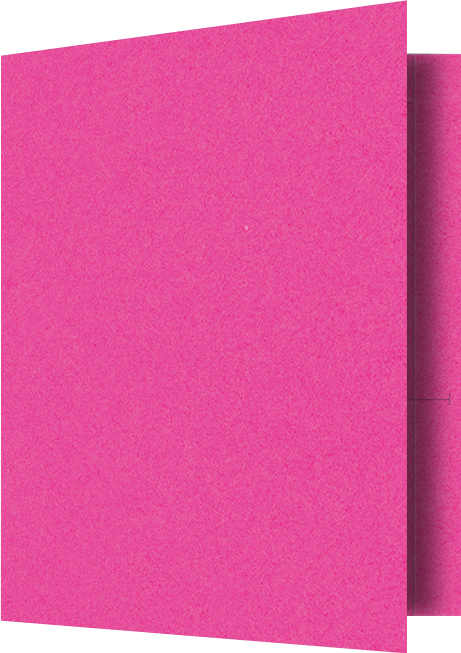 Razzle Berry Vellum 100lb 9 1/2 x 11 3/4 Two Pocket Folders with 4 1/2 Inch Pockets and 1 Inch Reinforced Top and Edges