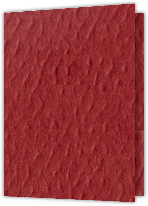 Red Felt 80lb 9 x 12 Two Pocket Folders with 4 Inch Pockets