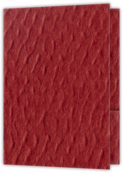 Red Felt 80lb 9 x 12 Two Pocket Folders with 4 Inch Round Corner Pockets and 1/4 Inch Expansion with Double Score Spine