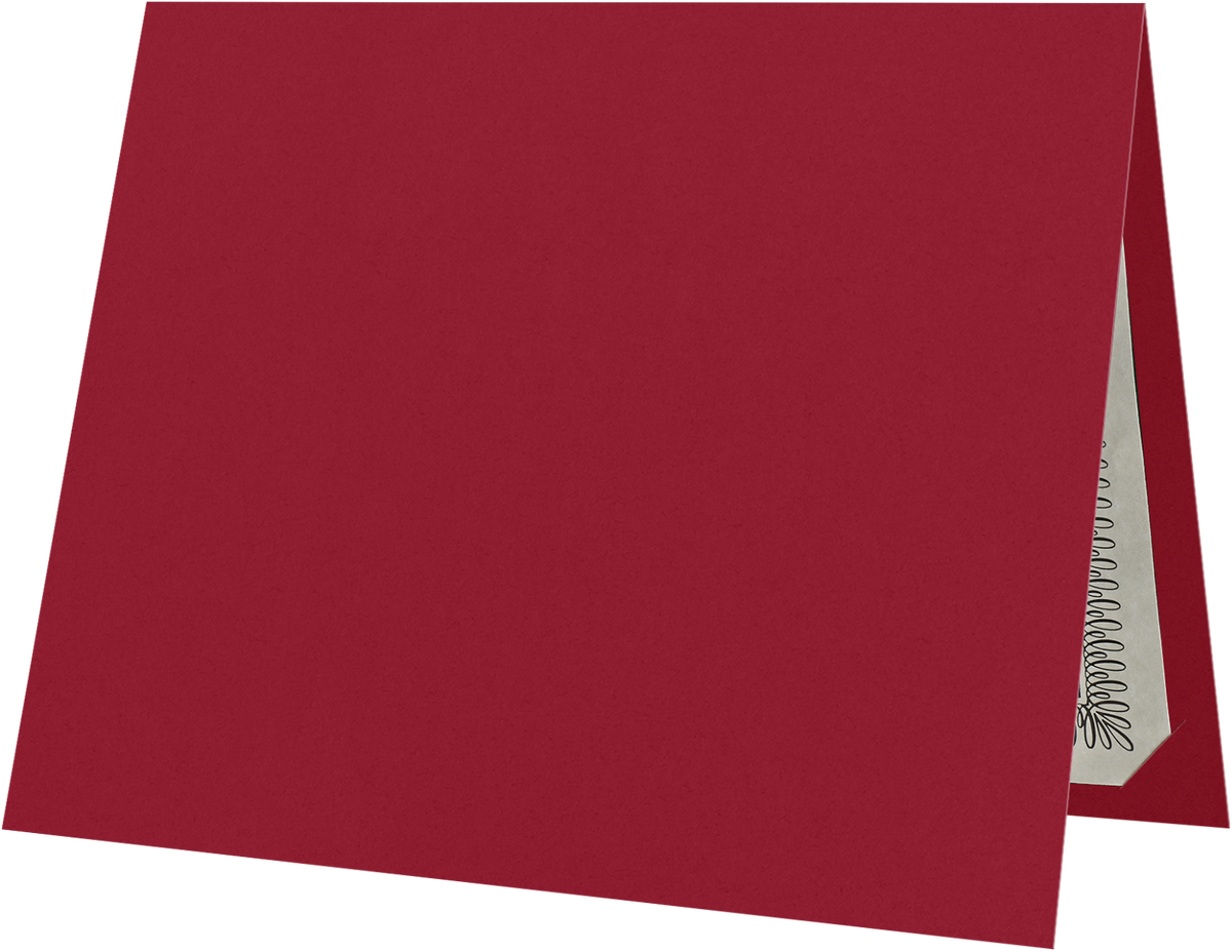 Red Hopsack 90lb 9 1/2 x 12 Landscape or Portrait Certificate Holders with Square Corner Slits (Holds 8 1/2 x 11 Certificate)