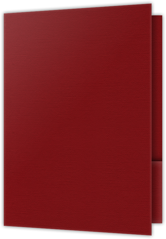 Red Hopsack 90lb 9 1/2 x 14 1/2 Two Pocket Legal Folders with 4 1/2 Inch Pockets