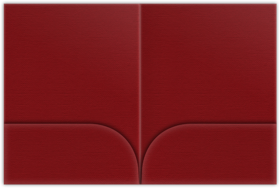 Red Hopsack 90lb 9 x 12 Two Pocket Folders with 4 Inch Curved Pockets