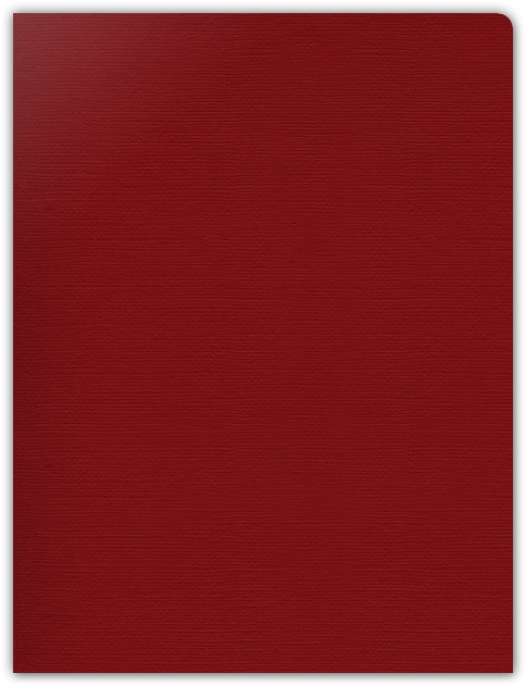 Red Hopsack 90lb 9 x 12 Two Pocket Round Corner Folders with 4 1/4 Inch Pocket