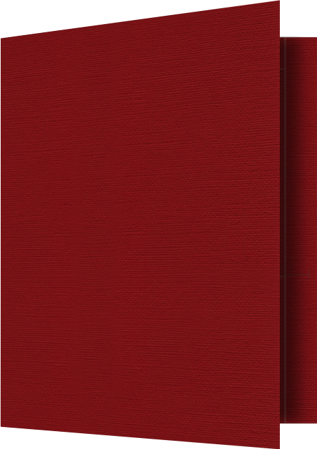 Red Hopsack 90lb 9 1/2 x 11 3/4 Two Pocket Folders with 4 1/2 Inch Pockets and 1 Inch Reinforced Top and Edges