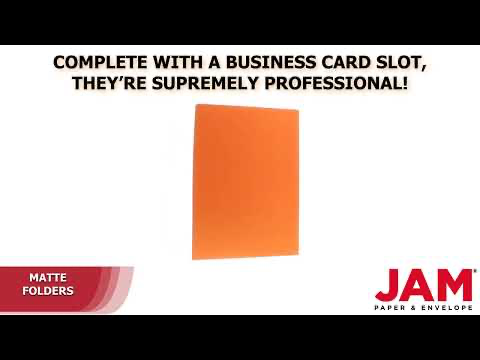Mandarin Orange 9 x 12 Matte Folders
