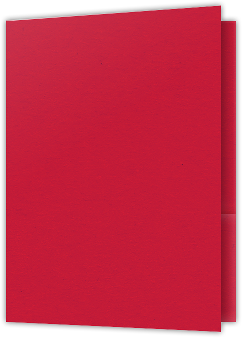 Wild Cherry Vellum 100lb 9 x 12 Two Pocket Folders with 4 Inch Pockets
