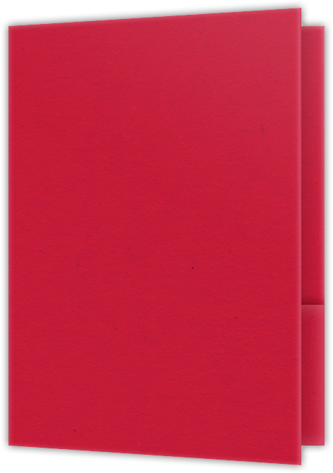 Wild Cherry Vellum 100lb 9 x 12 Two Pocket Folders with 4 Inch Curved Pockets