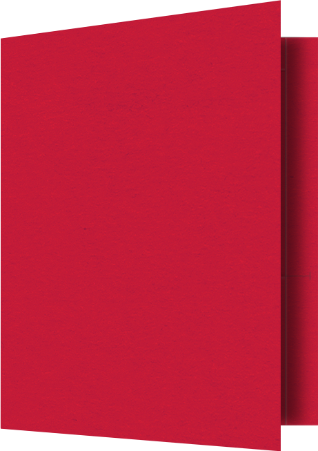 Wild Cherry Vellum 100lb 9 1/2 x 11 3/4 Two Pocket Folders with 4 1/2 Inch Pockets and 1 Inch Reinforced Top and Edges