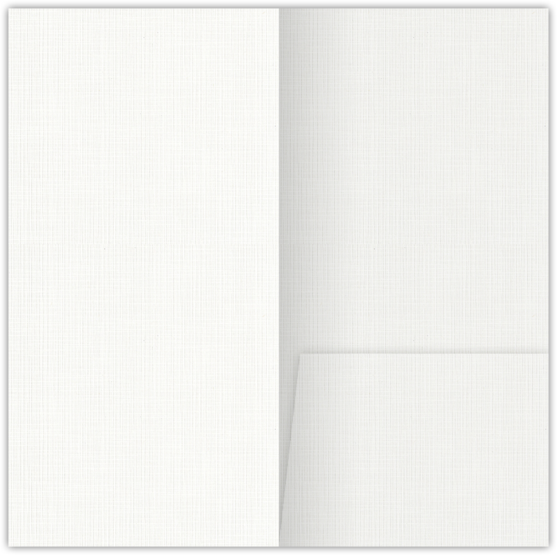 Bright White Linen 100lb 3 1/2 x 7 One Pocket Key Card Holders with 2 1/2 Inch Pocket