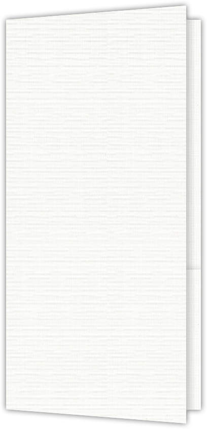 Bright White Linen 100lb 3 1/2 x 7 One Pocket Key Card Holders with 2 1/2 Inch Pocket