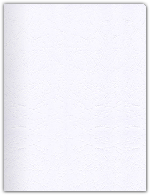Marble Crush White Smooth 12pt C1S 9 x 12 Two Pocket Round Corner Folders with 4 1/4 Inch Pocket