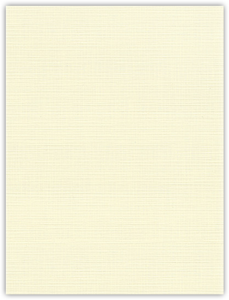 Natural White Linen 100lb 9 x 12 Two Pocket Folders with 4 Inch Curved Pockets