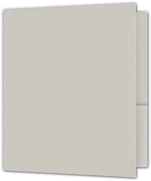 Natural White Smooth 80lb 9 x 12 Two Pocket Folders with 4 Inch Round Corner Pockets