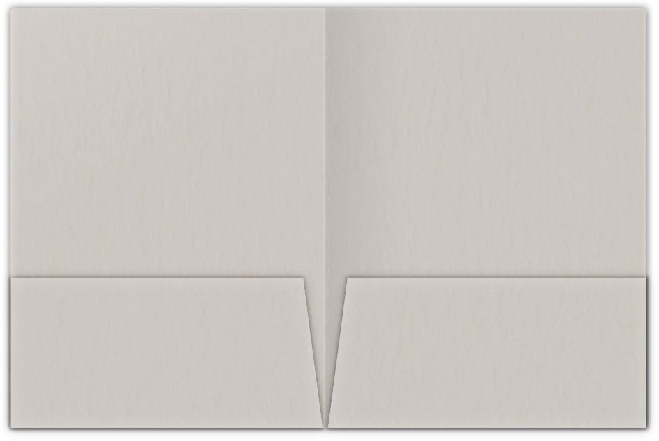 Natural White Smooth 80lb 9 x 12 Two Pocket Folders with 4 Inch Pockets