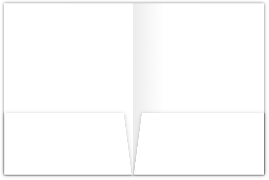 Solar White Smooth 80lb 9 x 12 Two Pocket Folders with 4 Inch Pockets