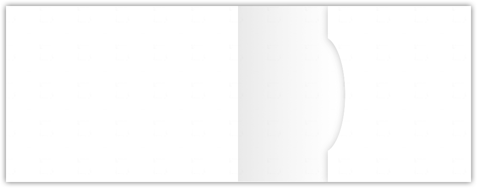 White Semi-Gloss 18pt C1S 2 3/4 x 3 3/4 One Pocket Key Card Holders with 2 1/4 Inch Pocket