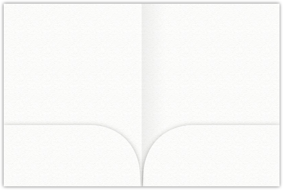White Felt 80lb 9 x 12 Two Pocket Folders with 4 Inch Curved Pockets