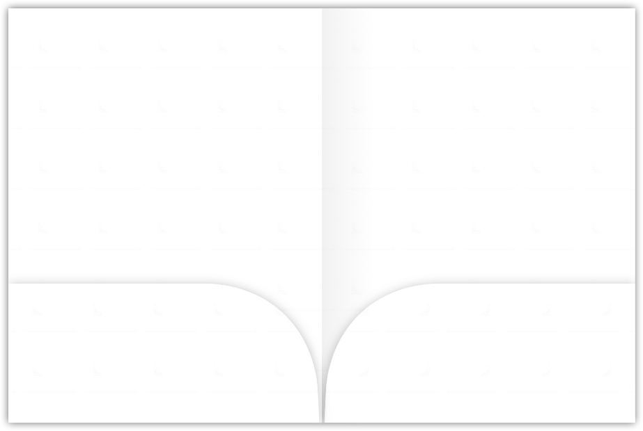 White Smooth 80lb 9 x 12 Two Pocket Folders with 4 Inch Curved Pockets
