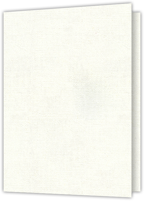 White Hopsack 90lb 9 x 12 Two Pocket Folders with 4 Inch Pockets