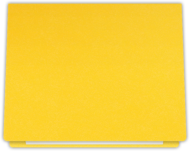 Lemon Drop Vellum 100lb 9 1/2 x 12 Landscape or Portrait Certificate Holders with Rounded Corner Slits