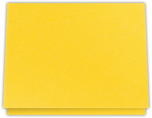 Lemon Drop Vellum 100lb 9 1/2 x 12 Landscape or Portrait Certificate Holders with Square Corner Slits (Holds 8 1/2 x 11 Certificate)