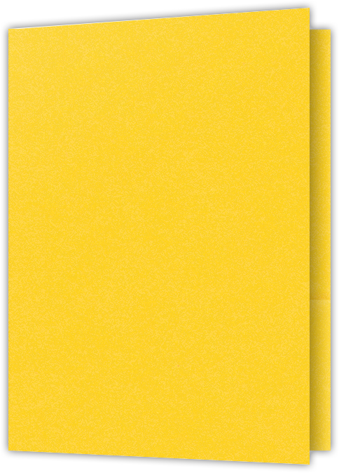Lemon Drop Vellum 100lb 9 x 12 Two Pocket Folders with 4 Inch Pockets