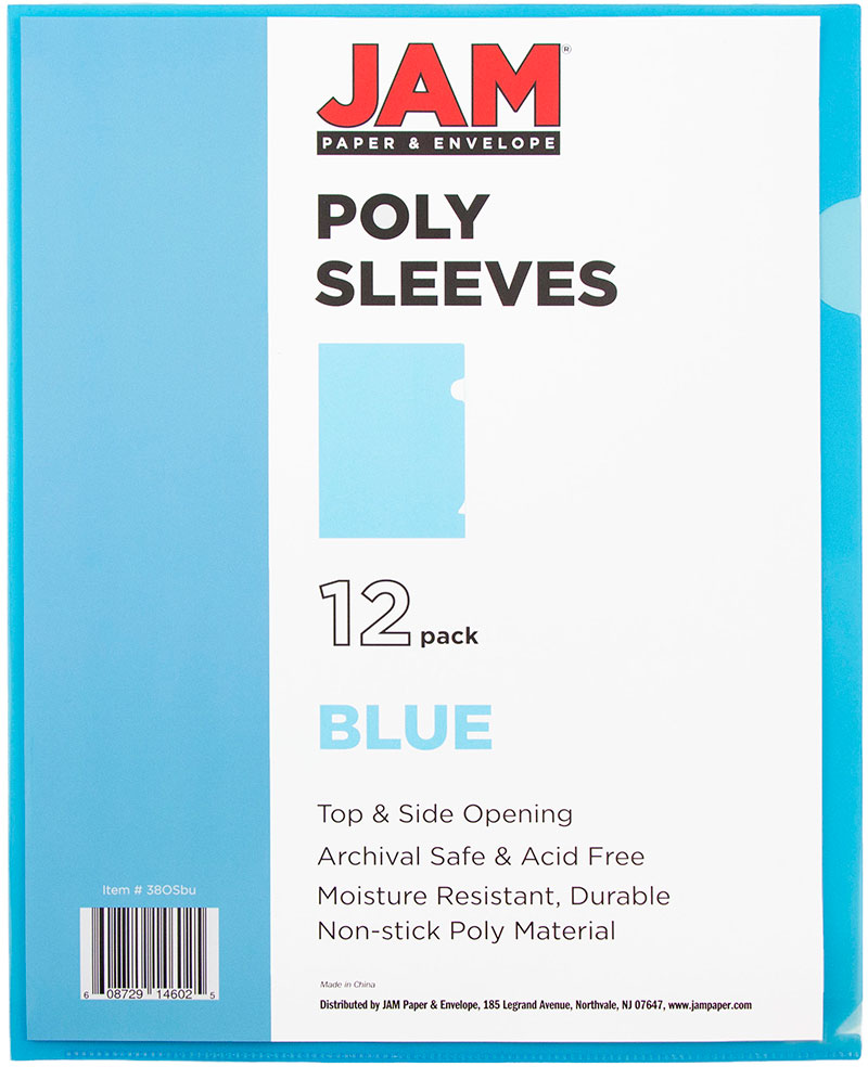 Blue Plastic Sleeves
