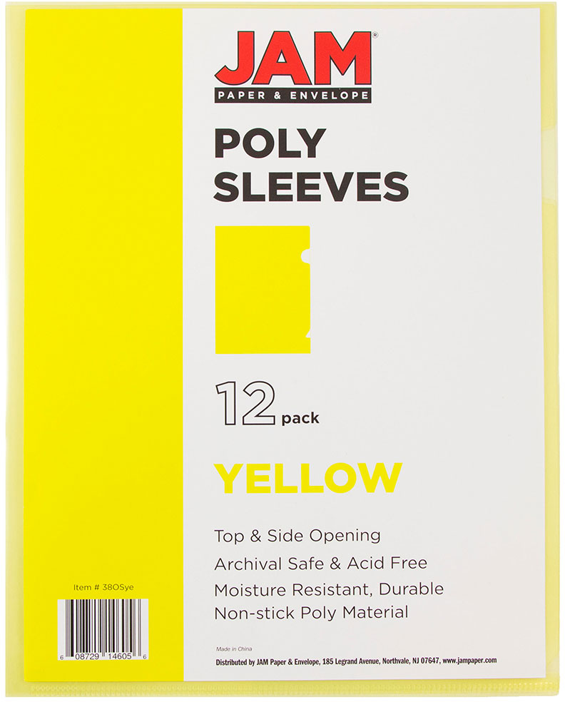 Yellow Plastic Sleeves