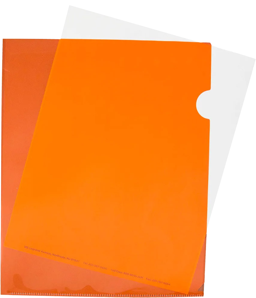 Orange Plastic Sleeves
