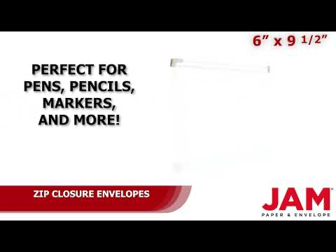 Clear 6 x 9 Booklet 3 Hole Punch Plastic Envelopes with Zip Closure