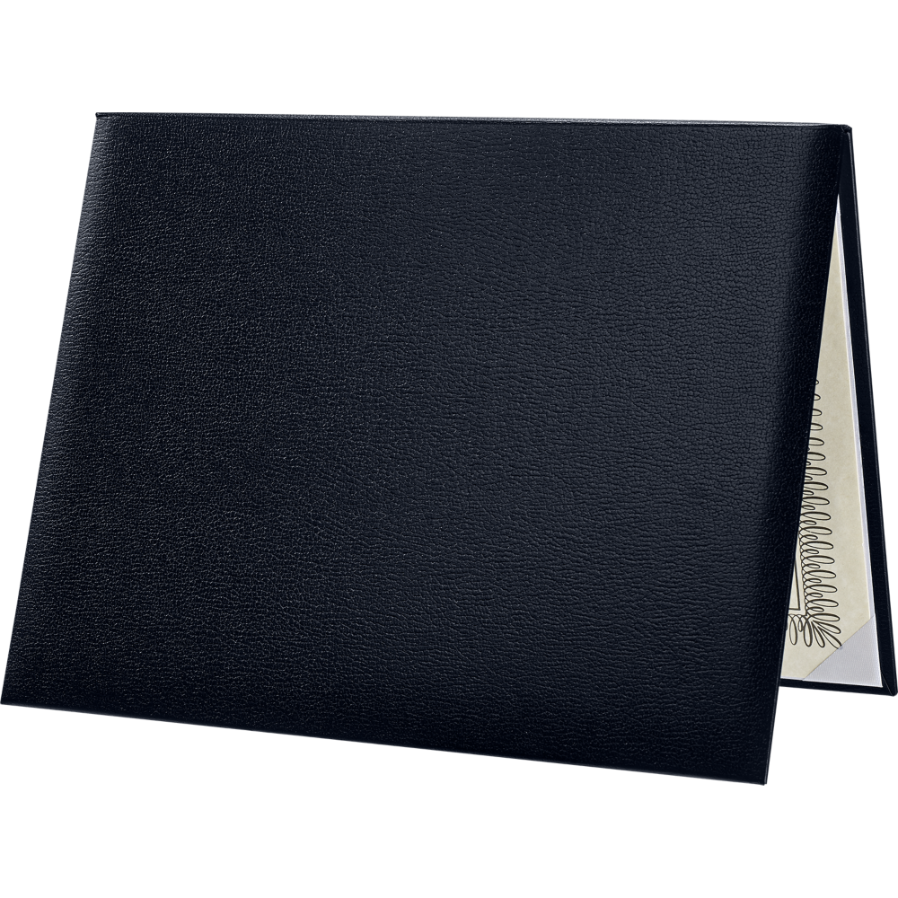 Dark Blue 11 1/2 x 14 1/2 Landscape Padded Diploma Covers (Holds 11 x 14 Document)