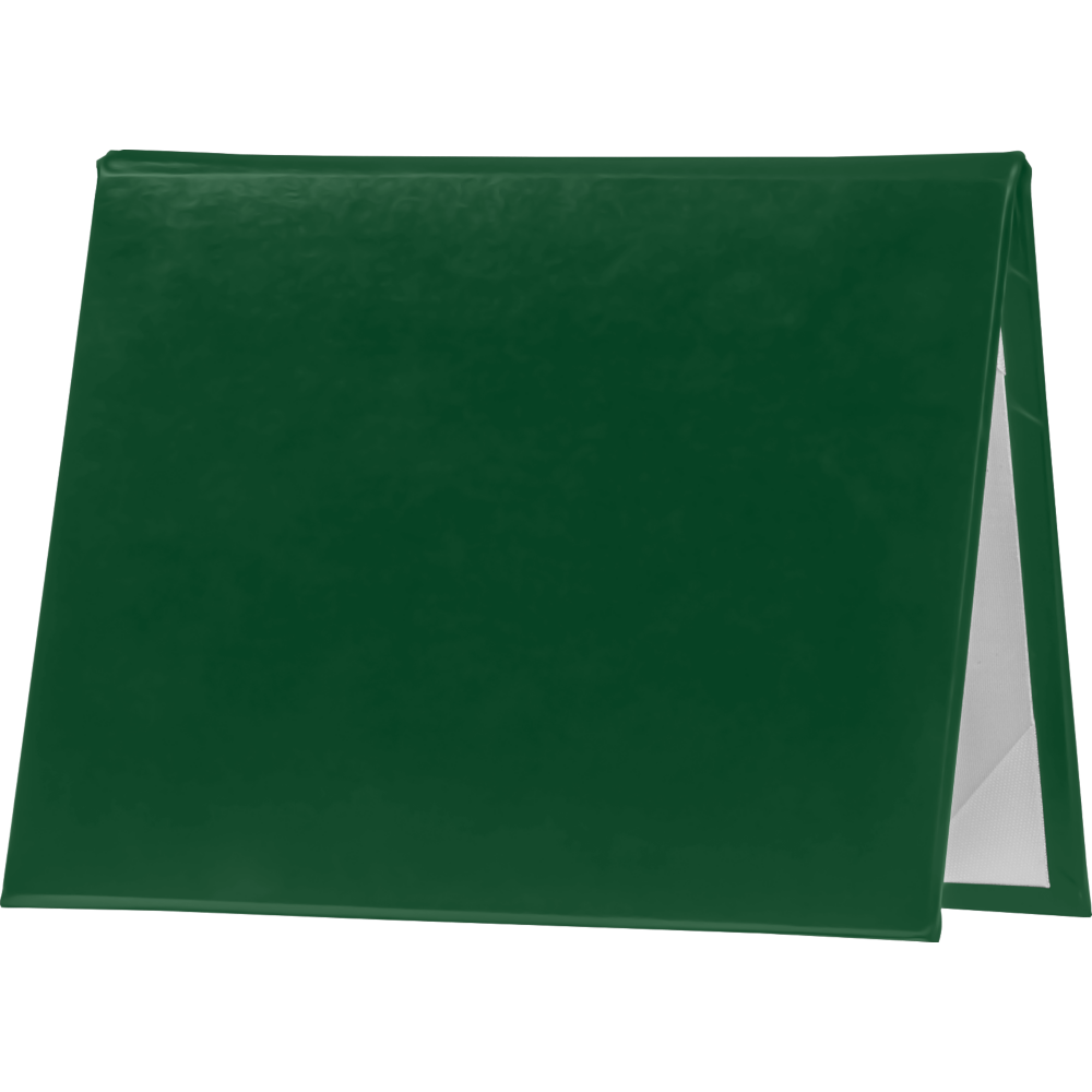 Green 11 1/2 x 14 1/2 Landscape Padded Diploma Covers (Holds 11 x 14 Document)