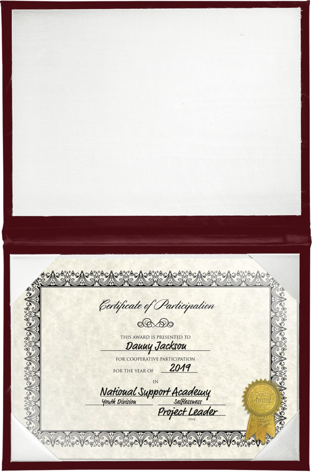 Maroon 11 1/2 x 14 1/2 Landscape Padded Diploma Covers (Holds 11 x 14 Document)