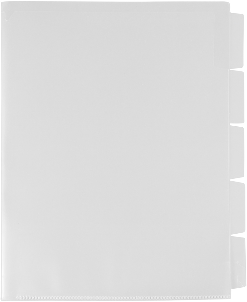 Clear 5 Tab 9 x 11 3/4 Plastic Sleeves