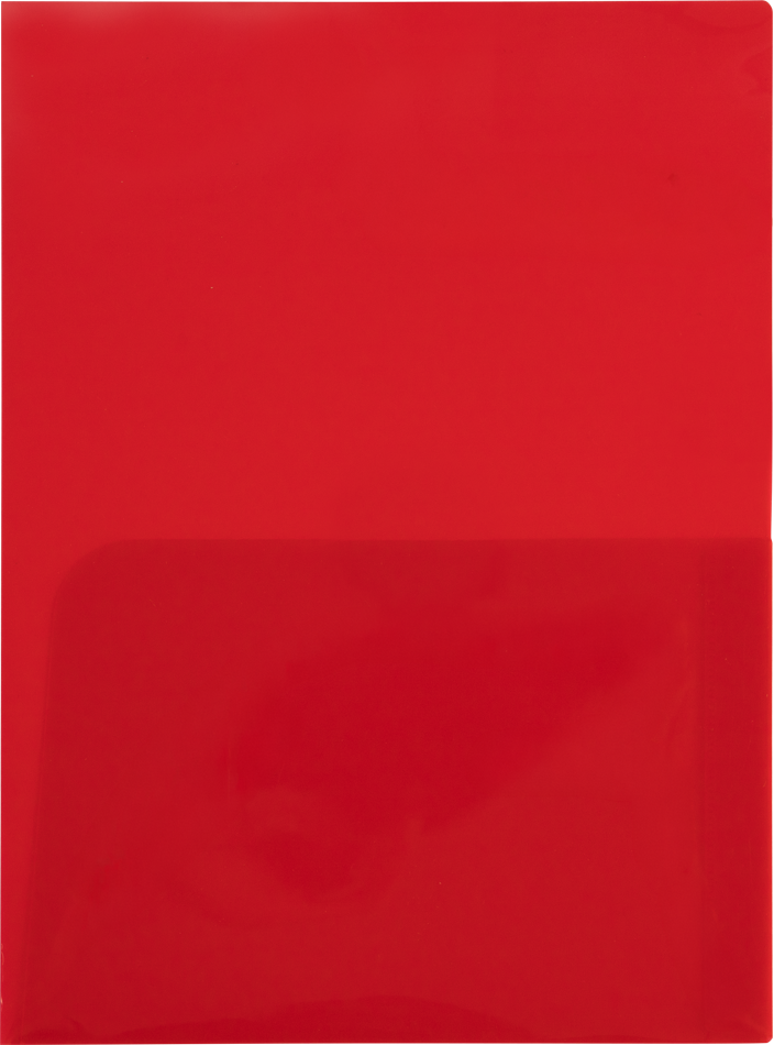 Translucent Red 9 x 12 Plastic Regular Weight Folders