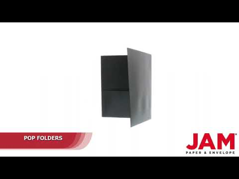 Black 9 x 12 Plastic Pop Folders