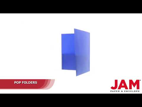 Blue 9 x 12 Plastic Pop Folders