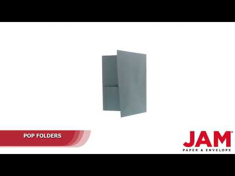 Gray 9 x 12 Plastic Pop Folders