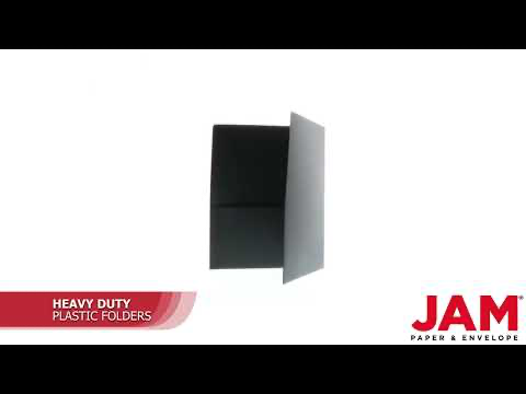 Black 9 x 12 Plastic Heavy Duty Folders