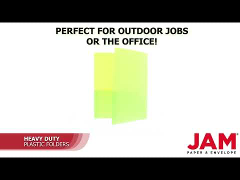 Lime Green 9 x 12 Plastic Heavy Duty Folders