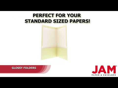 Glossy Ivory 9 x 12 Standard Folders