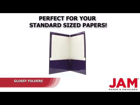 Glossy Purple 9 x 12 Standard Folders