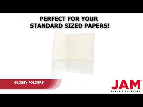 Glossy White 9 1/4 x 11 1/2 Standard Folders