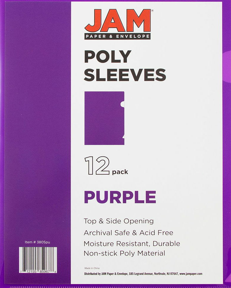 Purple Plastic Sleeves